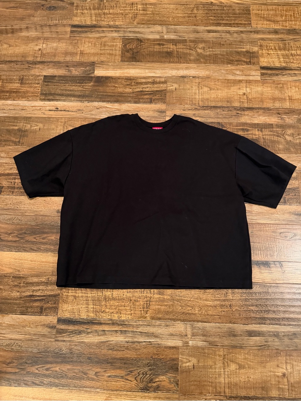 STAUD Black Short Sleeve Oversized Heavy Weight Tee